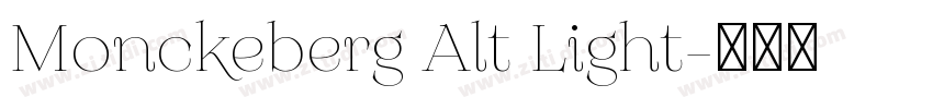 Monckeberg Alt Light字体转换